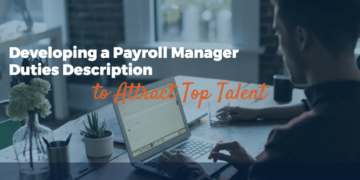 developing payroll manager job description