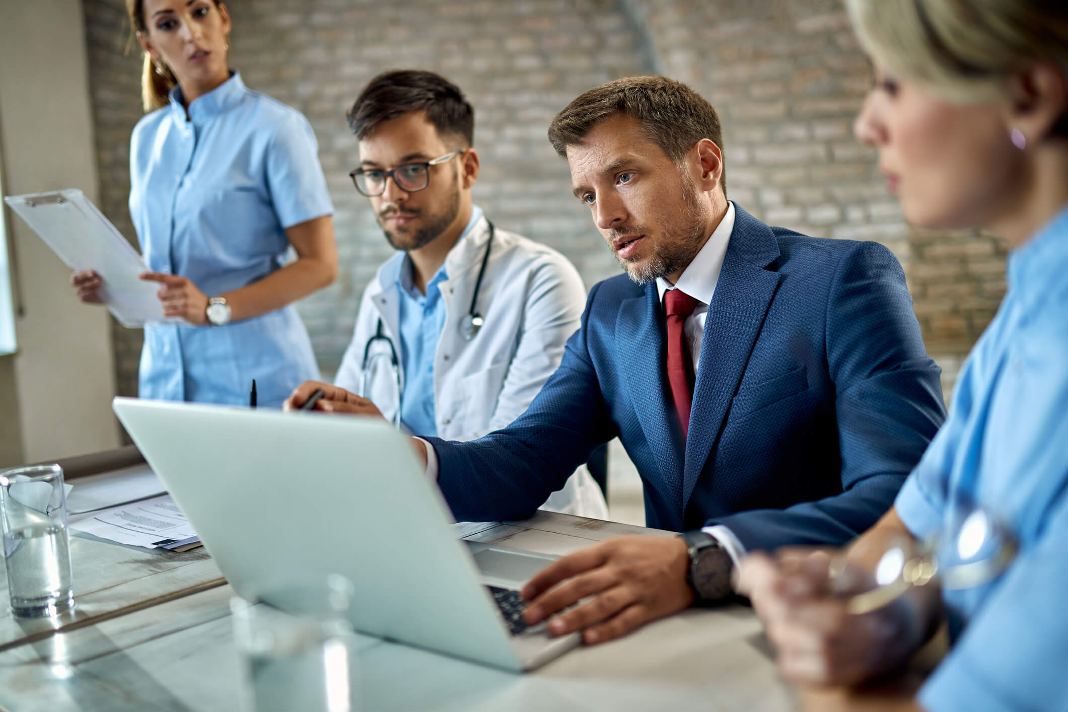 Healthcare Workforce Management Software - HR team with nurses doctors