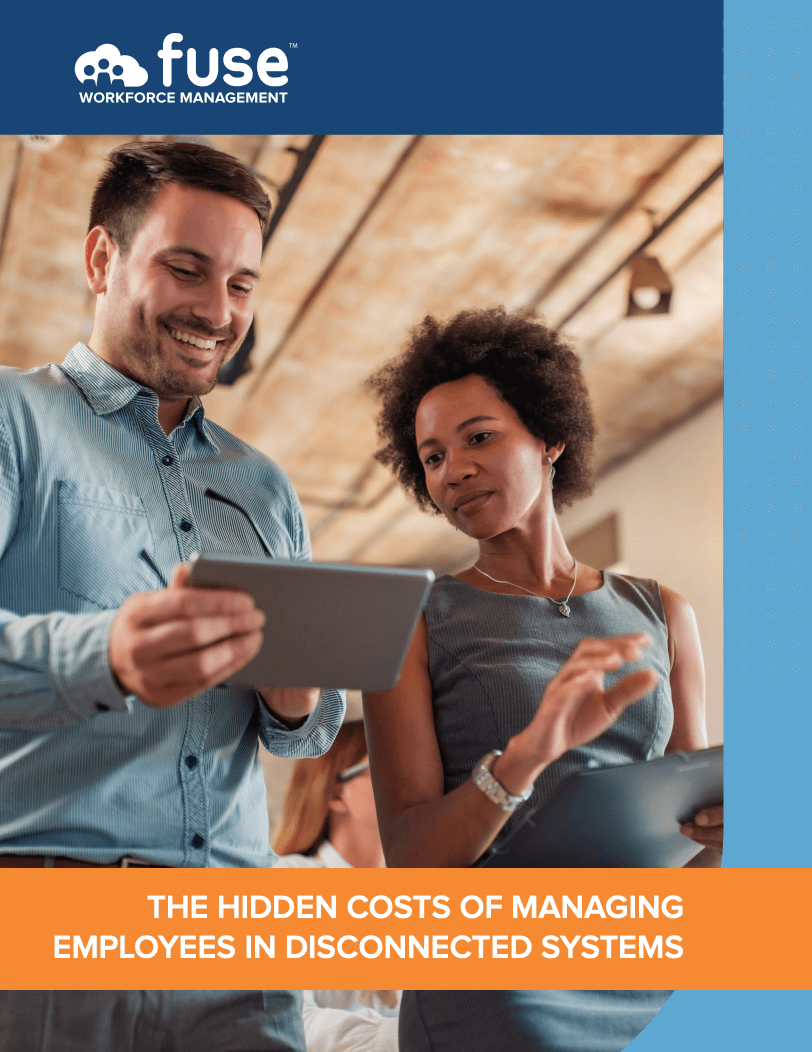 The Hidden Costs of Managing Employees in Disconnected Systems eBook cover