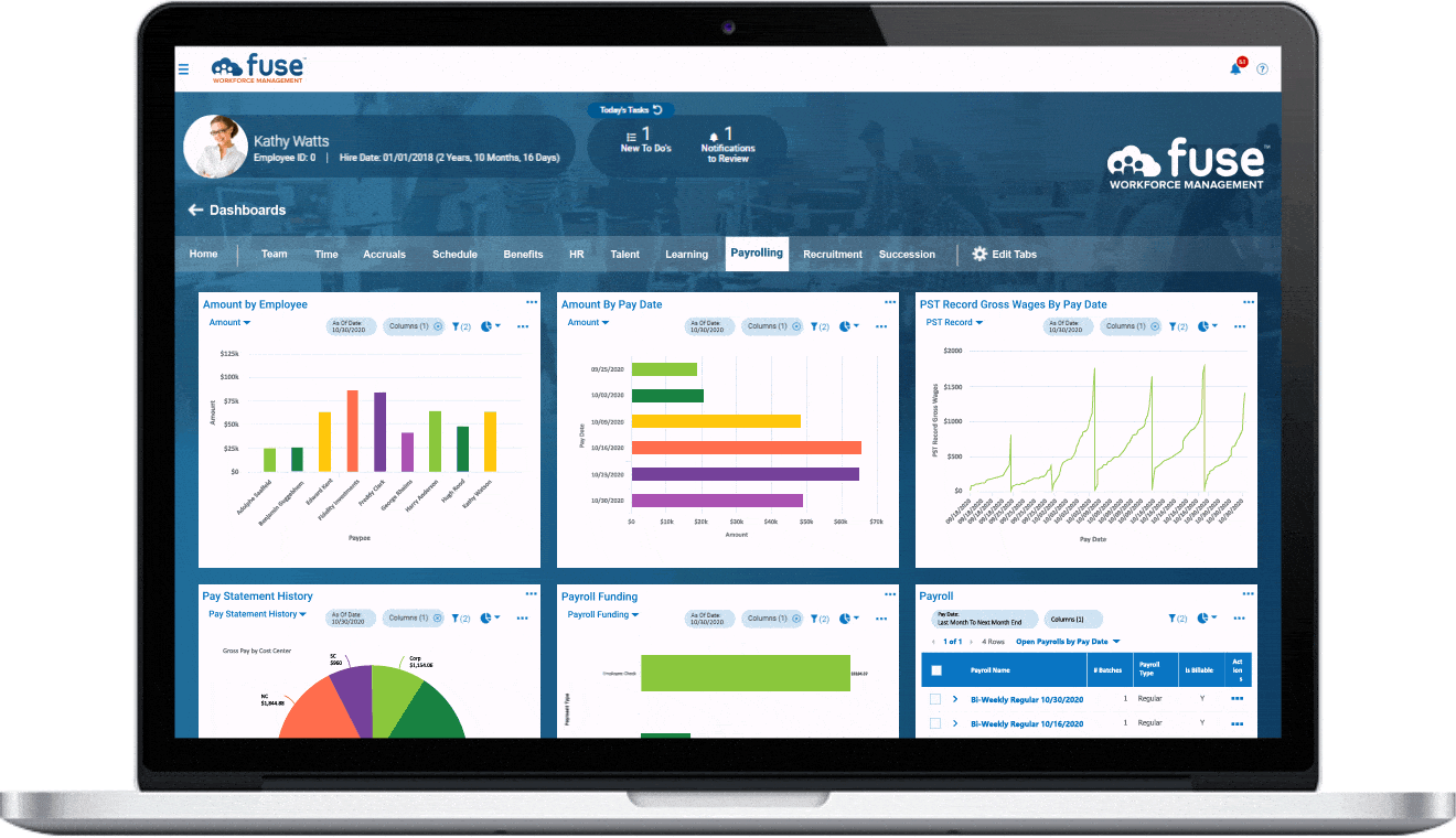 Fuse payroll dashboard