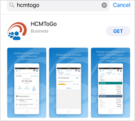 HCM to go in the app store