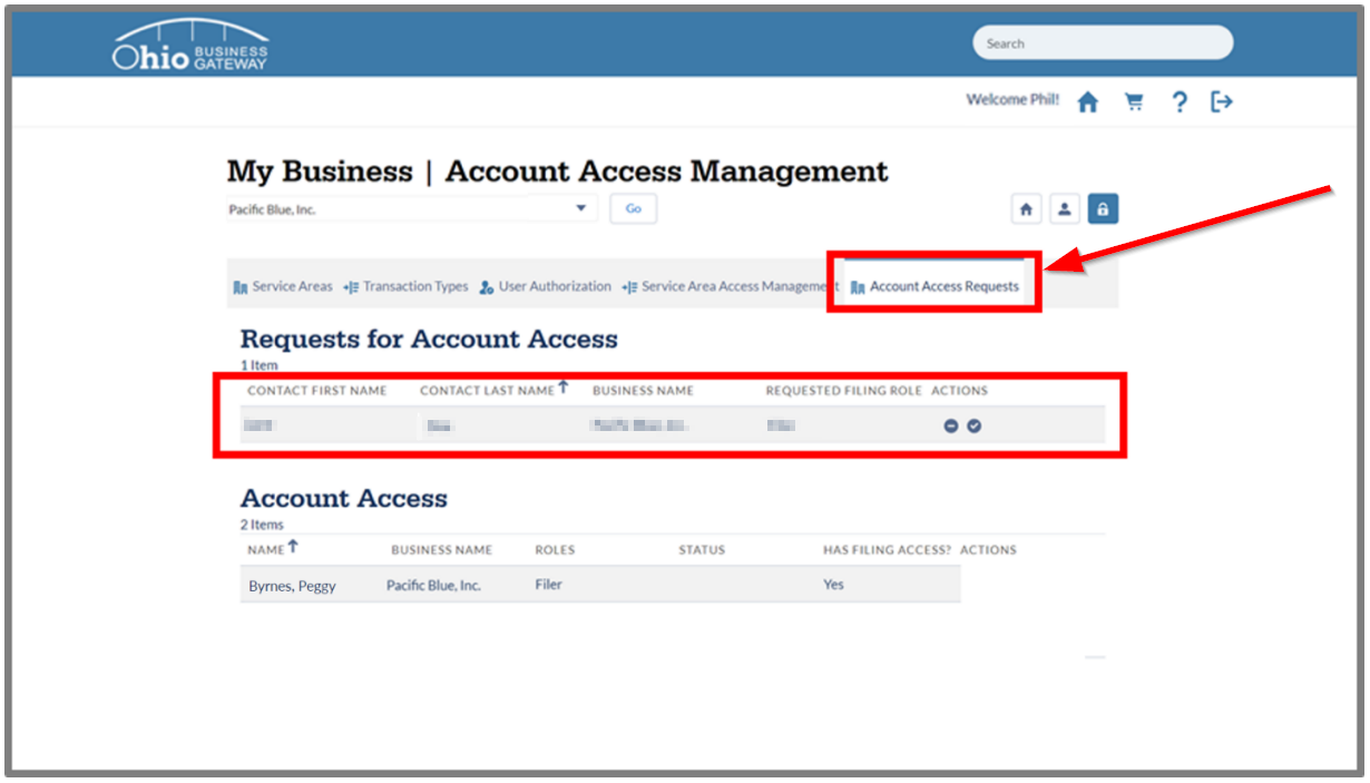 Finding Account Access Requests